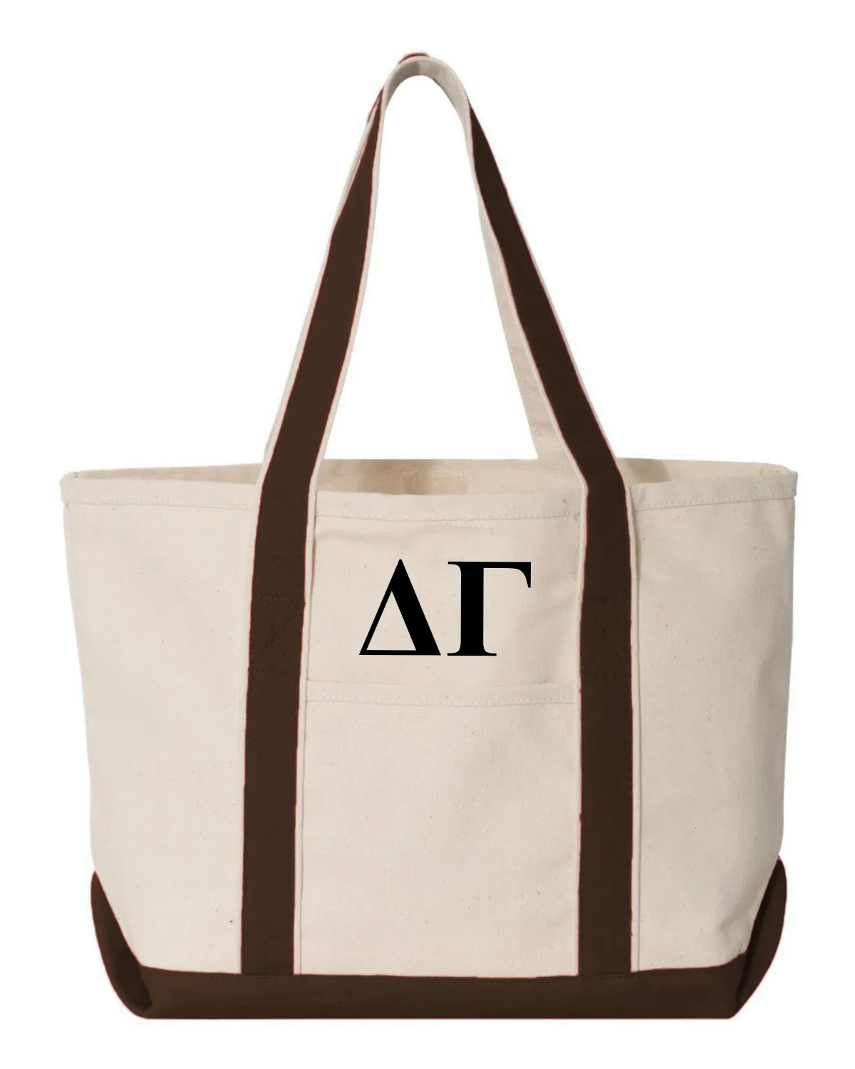 Delta Gamma Chocolate Boat Tote - Large