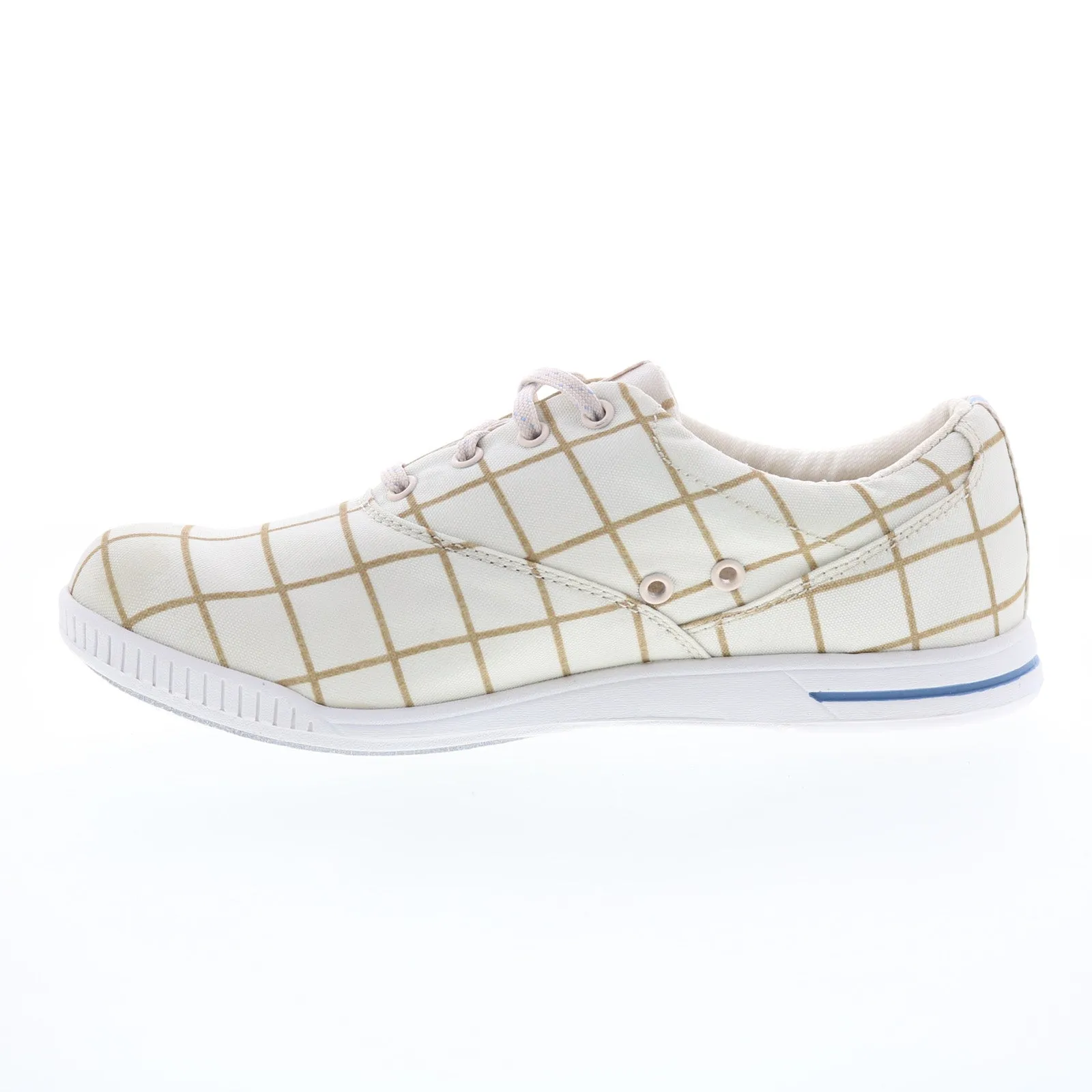 Dexter Kerrie DW0000635 Womens Beige Canvas Lace Up Athletic Bowling Shoes