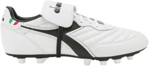 Diadora Brasil OG LT T MDPU Men's Firm Ground Soccer Shoes - Ultra-Soft Full Grain Leather, Water Resistant, Firm Ground Sole, Removable Insole