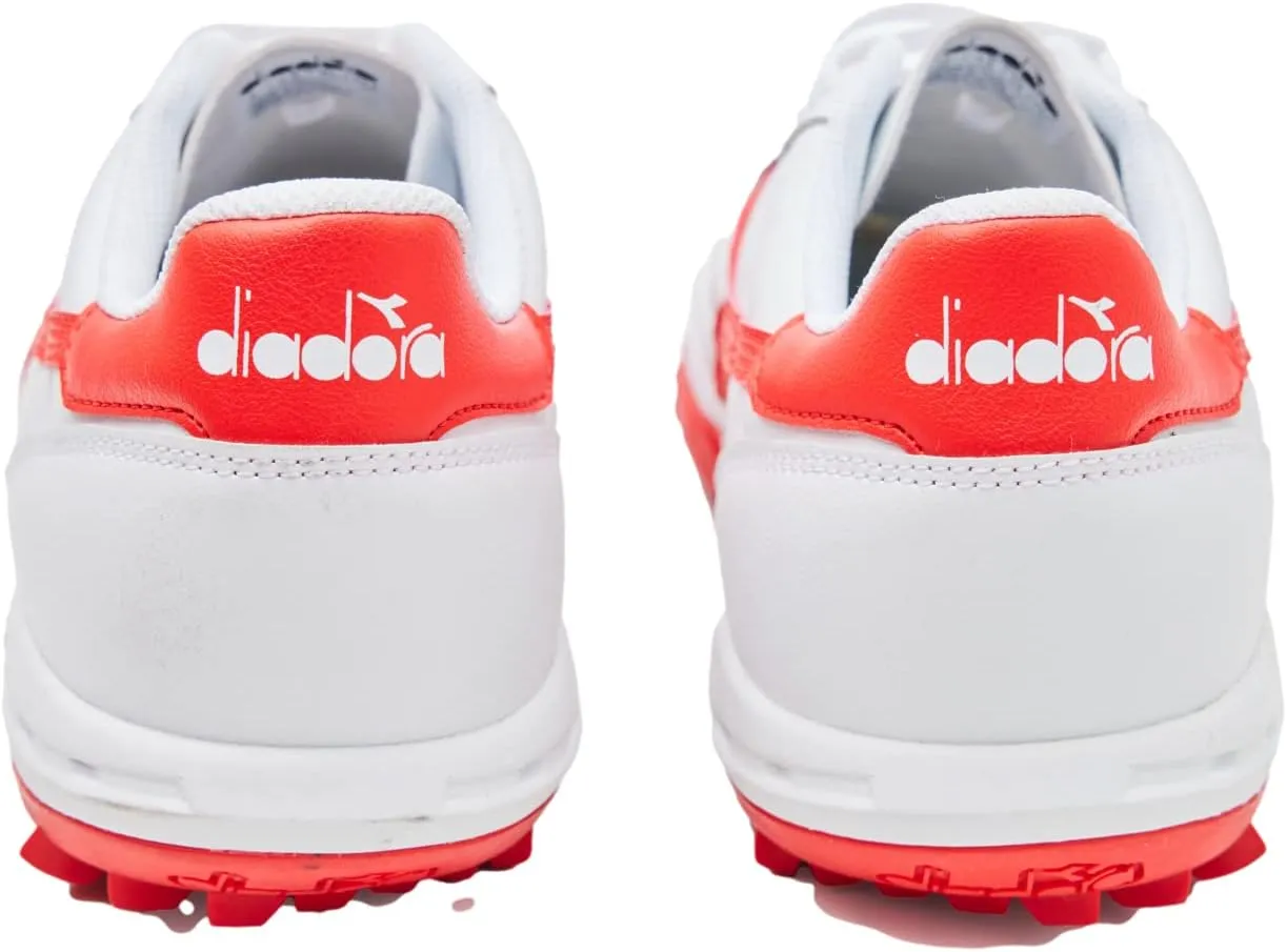 Diadora Calcetto LT Turf Soccer Shoes - Full Grain Leather, Enhanced Cushioning, Anti-Wear Rubber, Synthetic Turf, Optimal Traction and Stability
