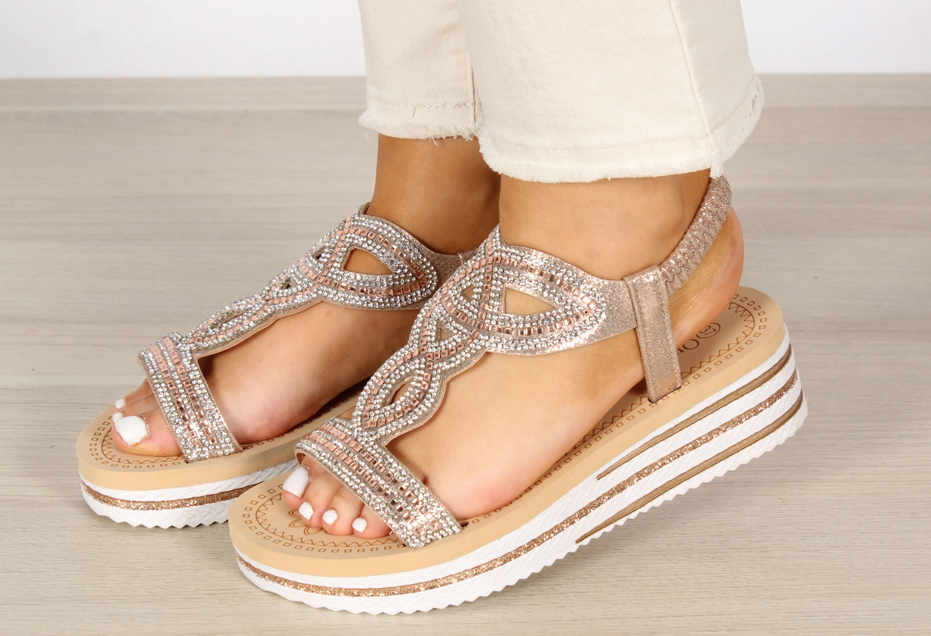 Diamante Mosaic Sandal
