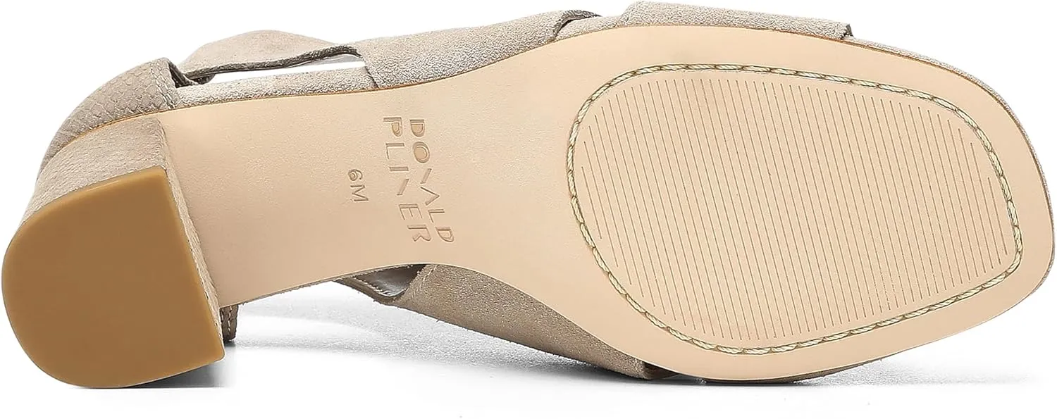 Donald Pliner Women's PERRA Heeled Sandal - Comfortable & Stylish Peep Toe Sandal, Ideal for Work, Parties & Casual Wear