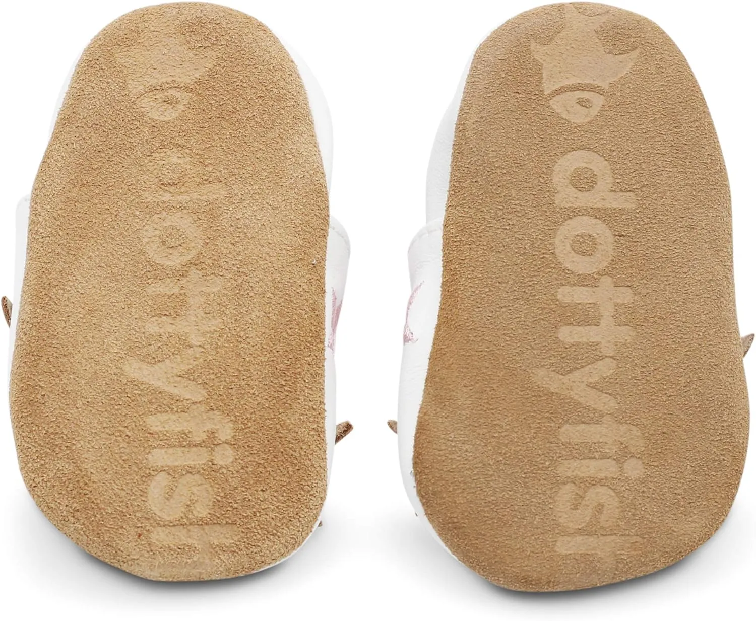 Dotty Fish Girls Infant and Toddler Shoes – Barefoot-Friendly, Non-Slip Suede Sole, Podiatrist Recommended, Breathable Baby-Safe Leather, British Brand – Fits 0–4 Years