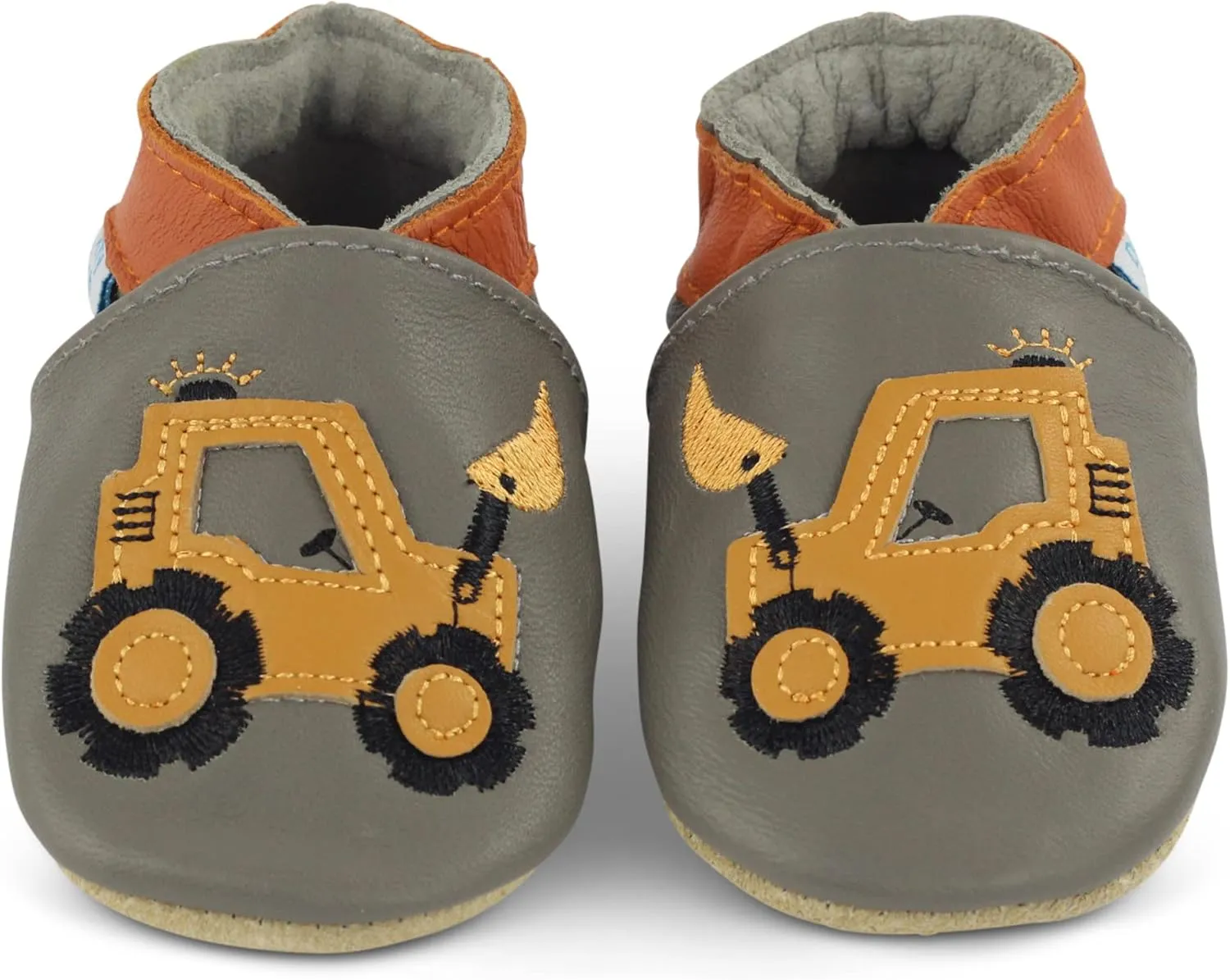 Dotty Fish Infant and Toddler Soft Leather Shoes – Barefoot-Friendly, Non-Slip Suede Sole, Podiatrist Recommended, Breathable Baby-Safe Leather, British Brand – Fits 0–5 Years