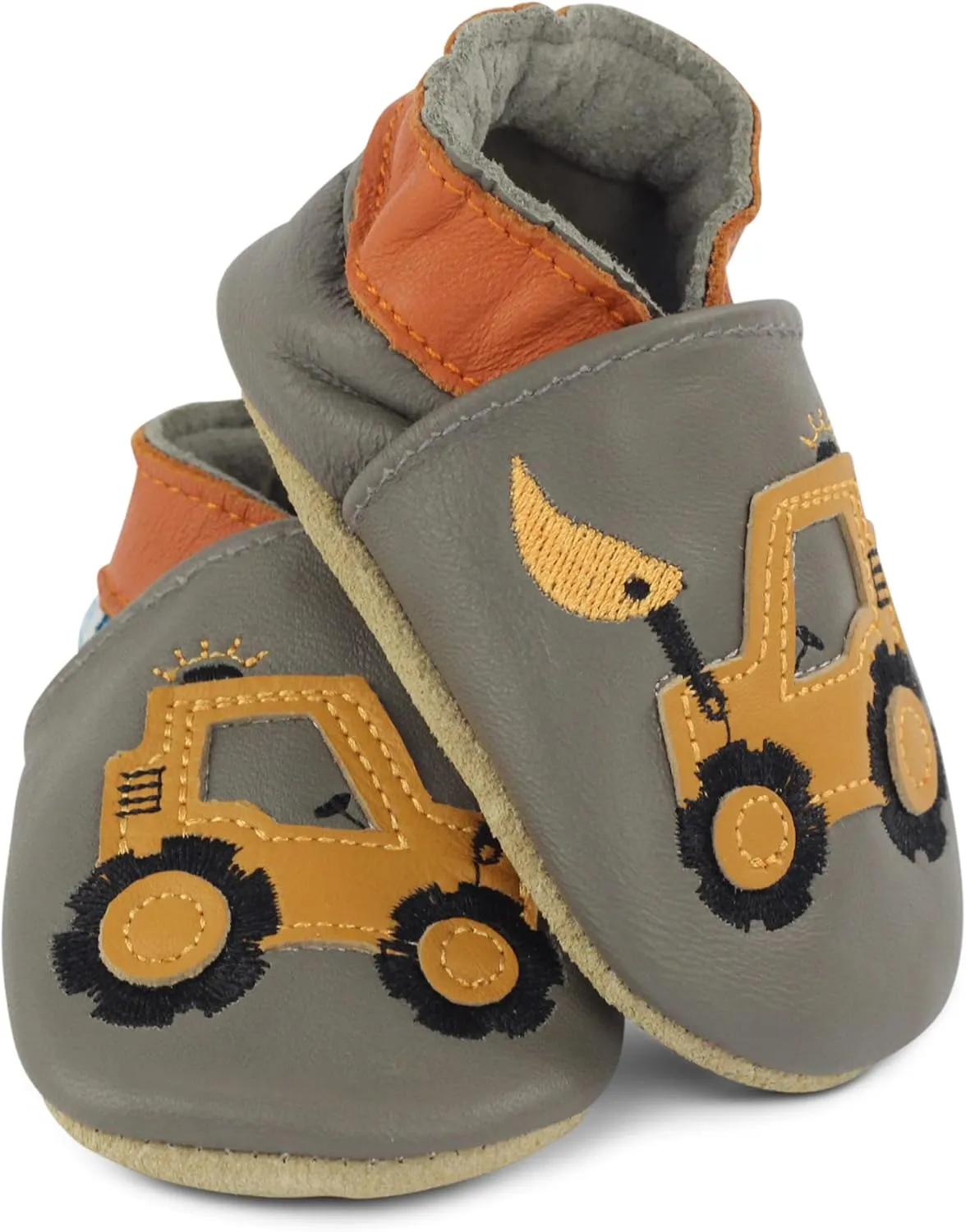 Dotty Fish Infant and Toddler Soft Leather Shoes – Barefoot-Friendly, Non-Slip Suede Sole, Podiatrist Recommended, Breathable Baby-Safe Leather, British Brand – Fits 0–5 Years