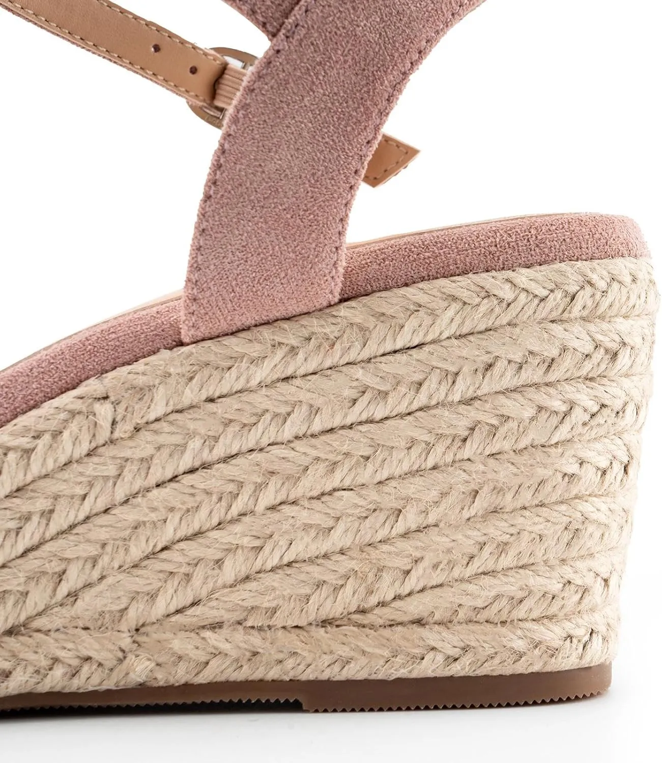 DREAMCIA Espadrilles Wedge Platform Sandals for Women Strappy Ankle Strap Buckle Open Toe Sandals Dressy Shoes Summer