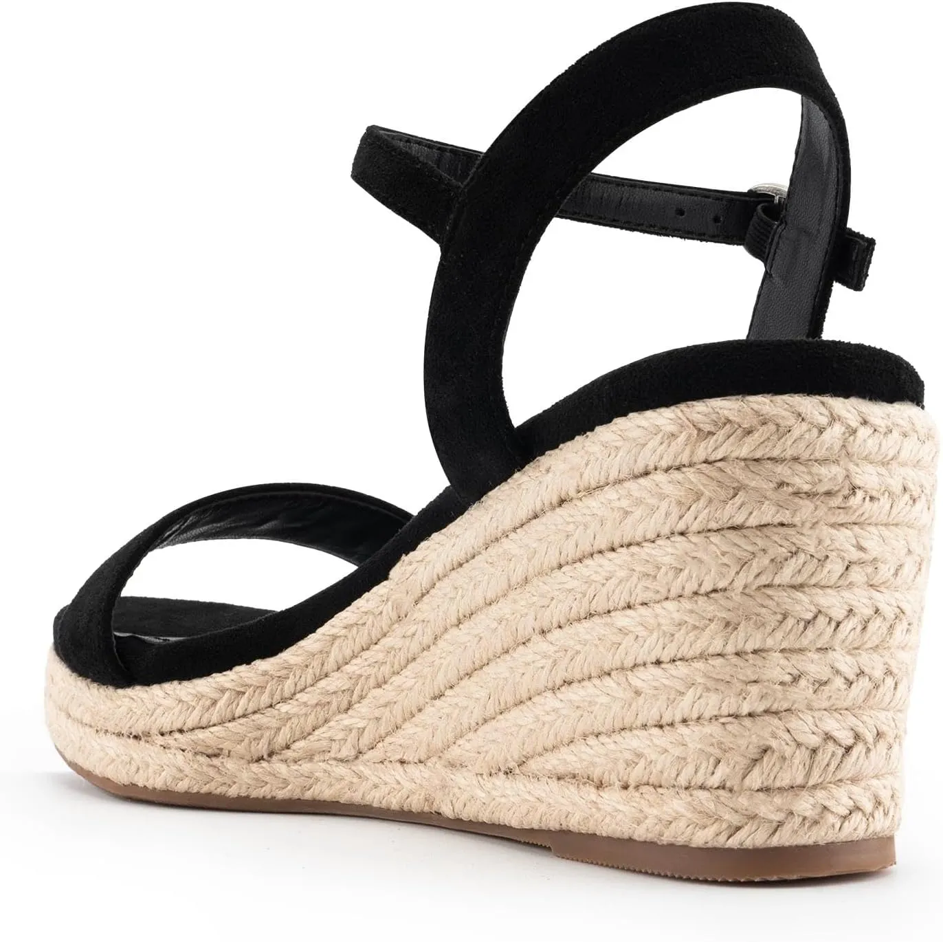DREAMCIA Espadrilles Wedge Platform Sandals for Women Strappy Ankle Strap Buckle Open Toe Sandals Dressy Shoes Summer