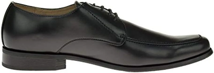 DTI Mens Oxford Dress Shoes Lace-Up Florence Faux Vegan Leather TR693-3 Black