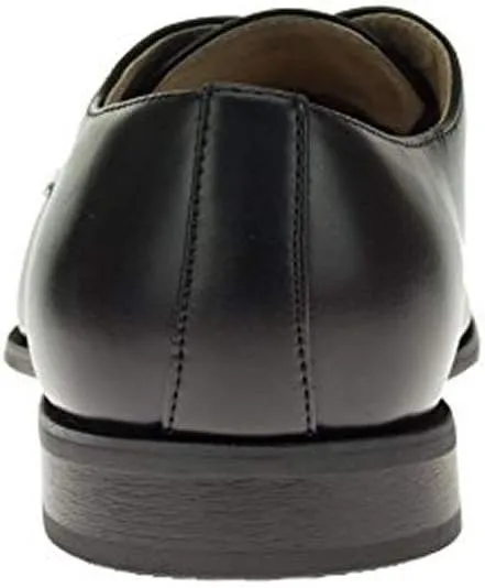 DTI Mens Oxford Dress Shoes Lace-Up Florence Faux Vegan Leather TR693-3 Black