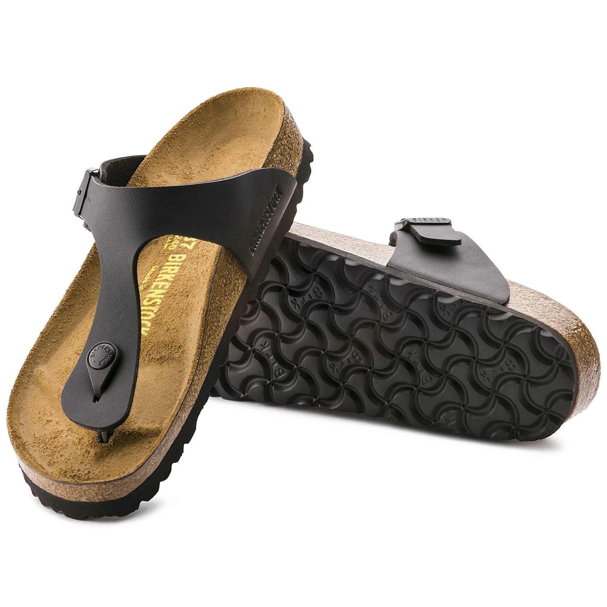 Durable Gizeh Excellent craftsmanship Black Birkenstock Birko-Flor