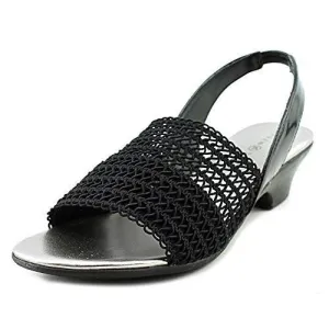 Elmann Open Toe Casual Slingback Sandals Us, Black, Size 8.0