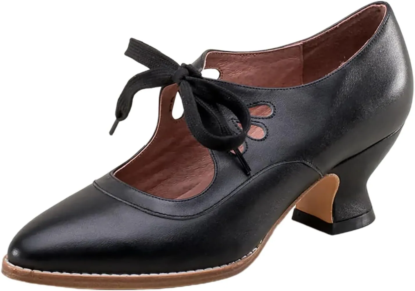 Fall Loafers for Women 2024 Platform Women's Pumps Dressy High Heels Ankle Strap Shoes Lace Up Closed Toe Sandals