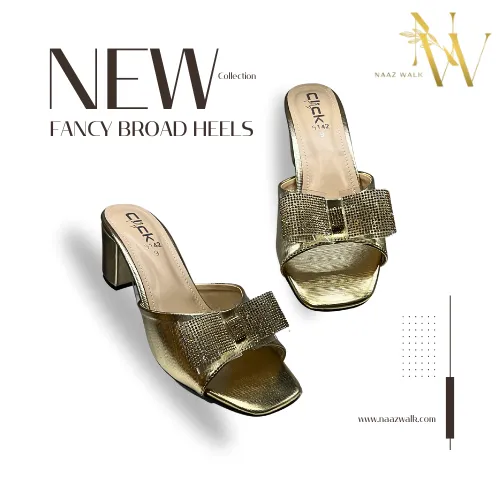 Female Broad Heel Slippers