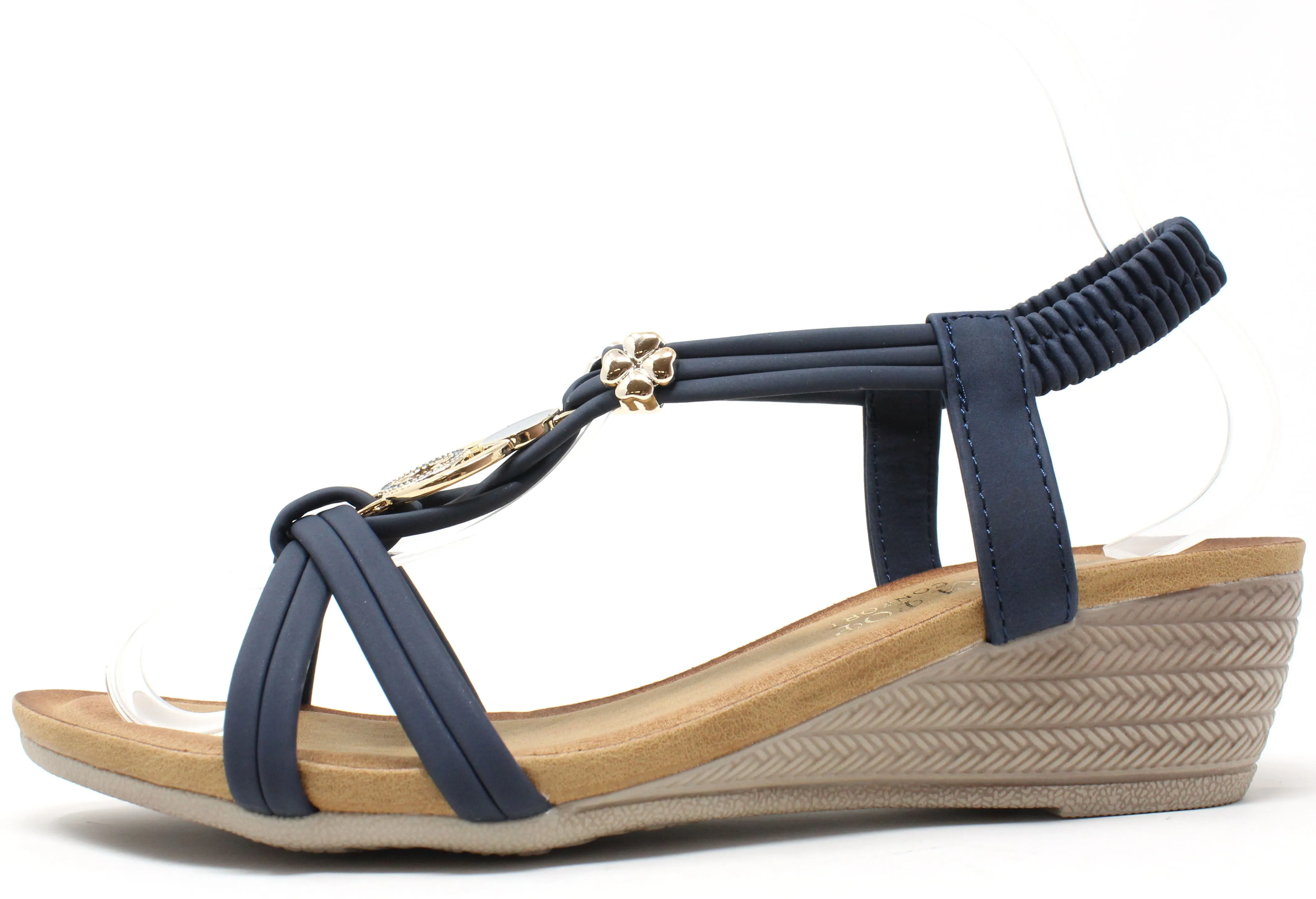 Floral and Disc Sandals