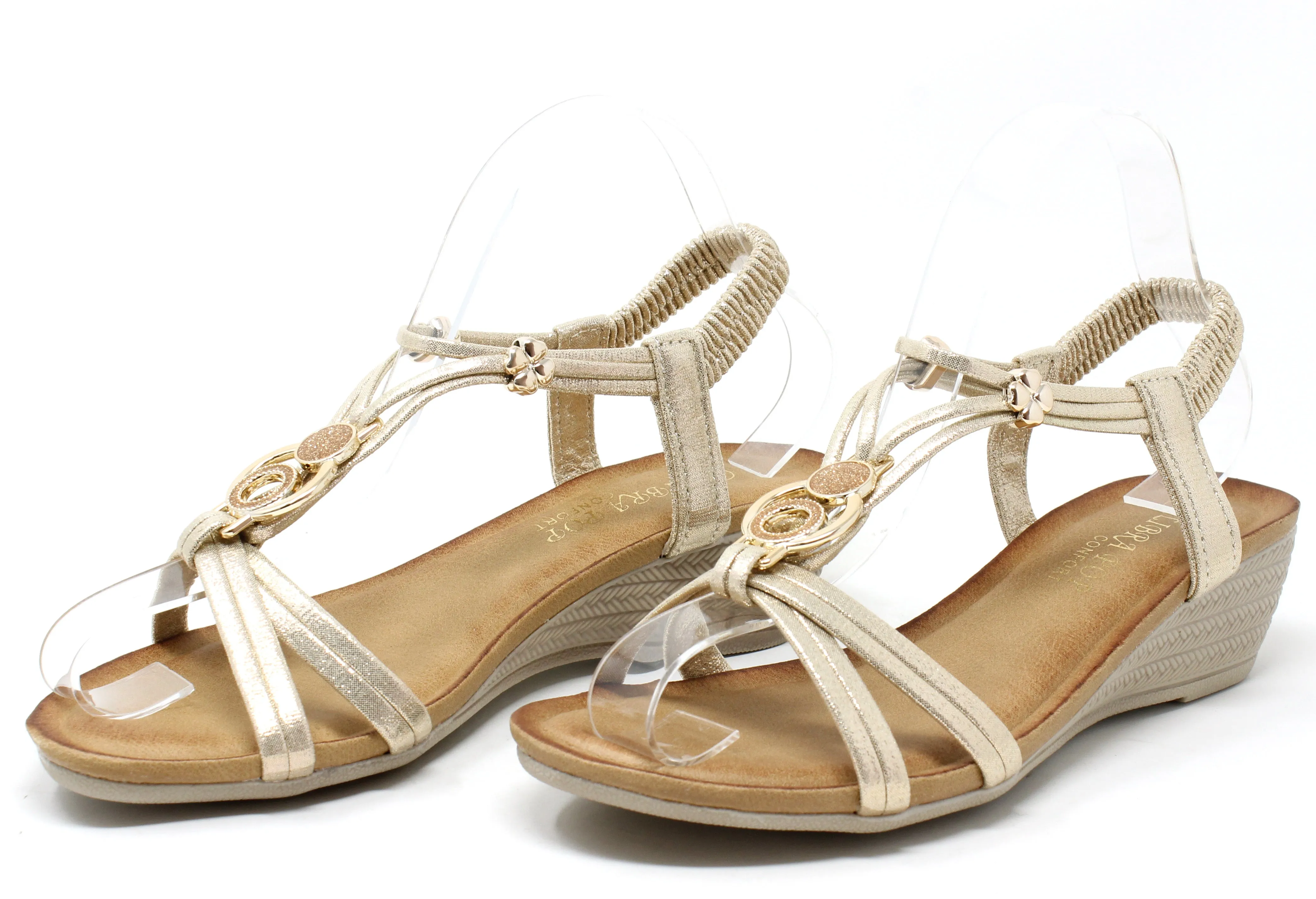 Floral and Disc Sandals