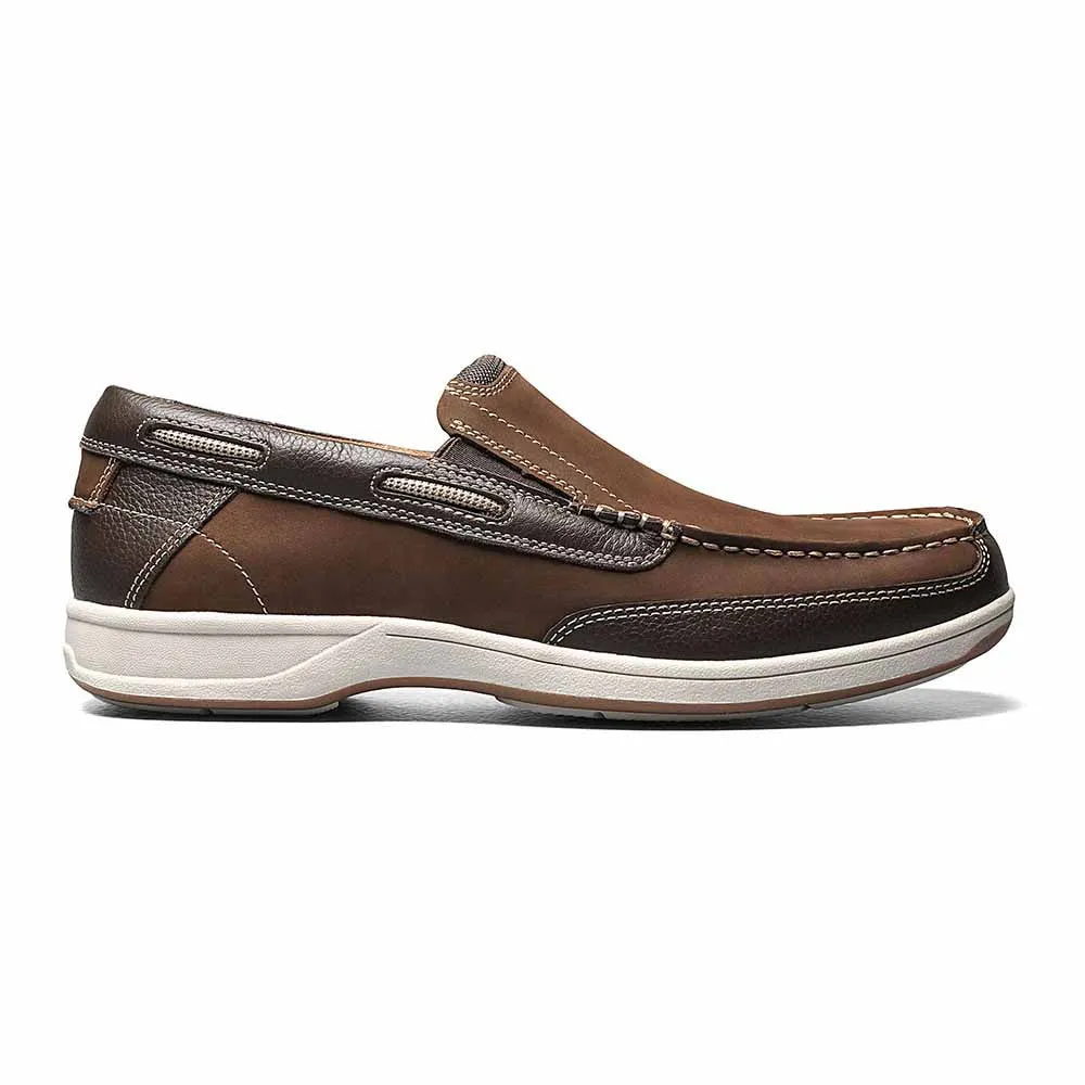 Florsheim Lakeside Brown Moc Toe Slip On Shoes