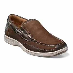 Florsheim Lakeside Brown Moc Toe Slip On Shoes