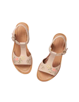 Flower Pop Abby sandal - Cream