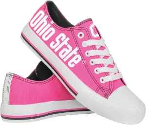 FOCO Women's NCAA NCAA College Canvas Stripe Slip On Shoes