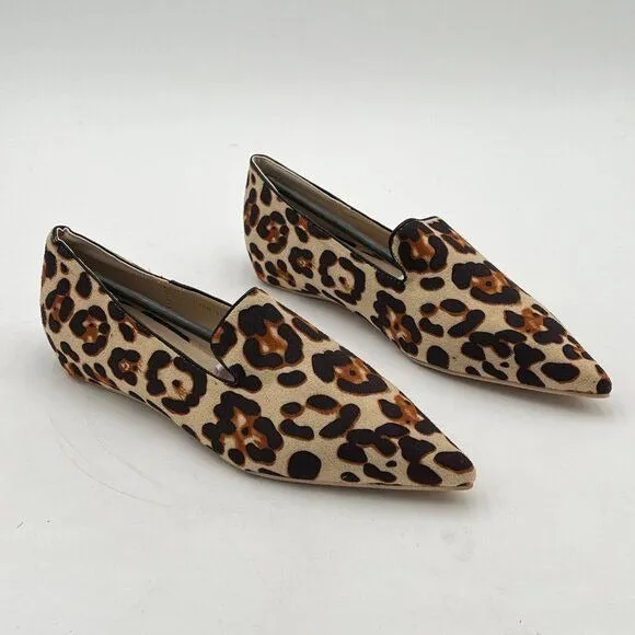 FOWT Brown Sexy Pointed Toe Arched Heel Pumps Solid Color Suede Side V Cut Loafe