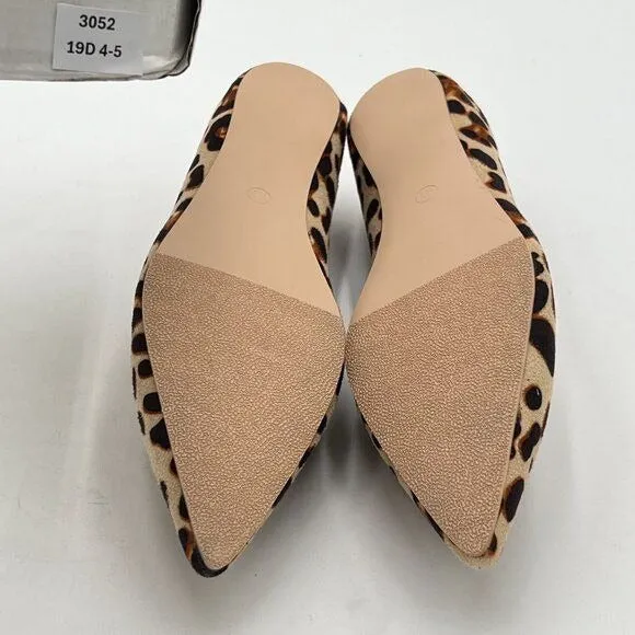 FOWT Brown Sexy Pointed Toe Arched Heel Pumps Solid Color Suede Side V Cut Loafe