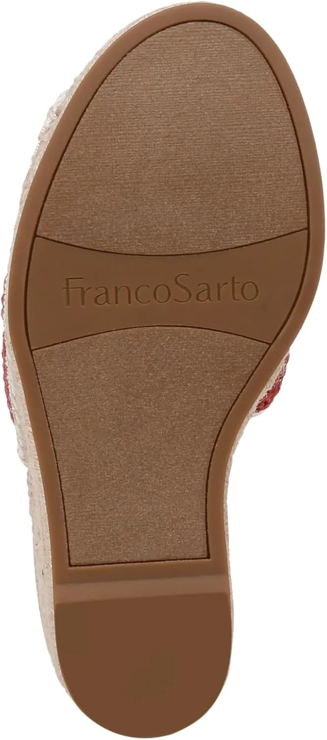 Franco Sarto Women's Sierra Lace Up Espadrille Wedges Sandal