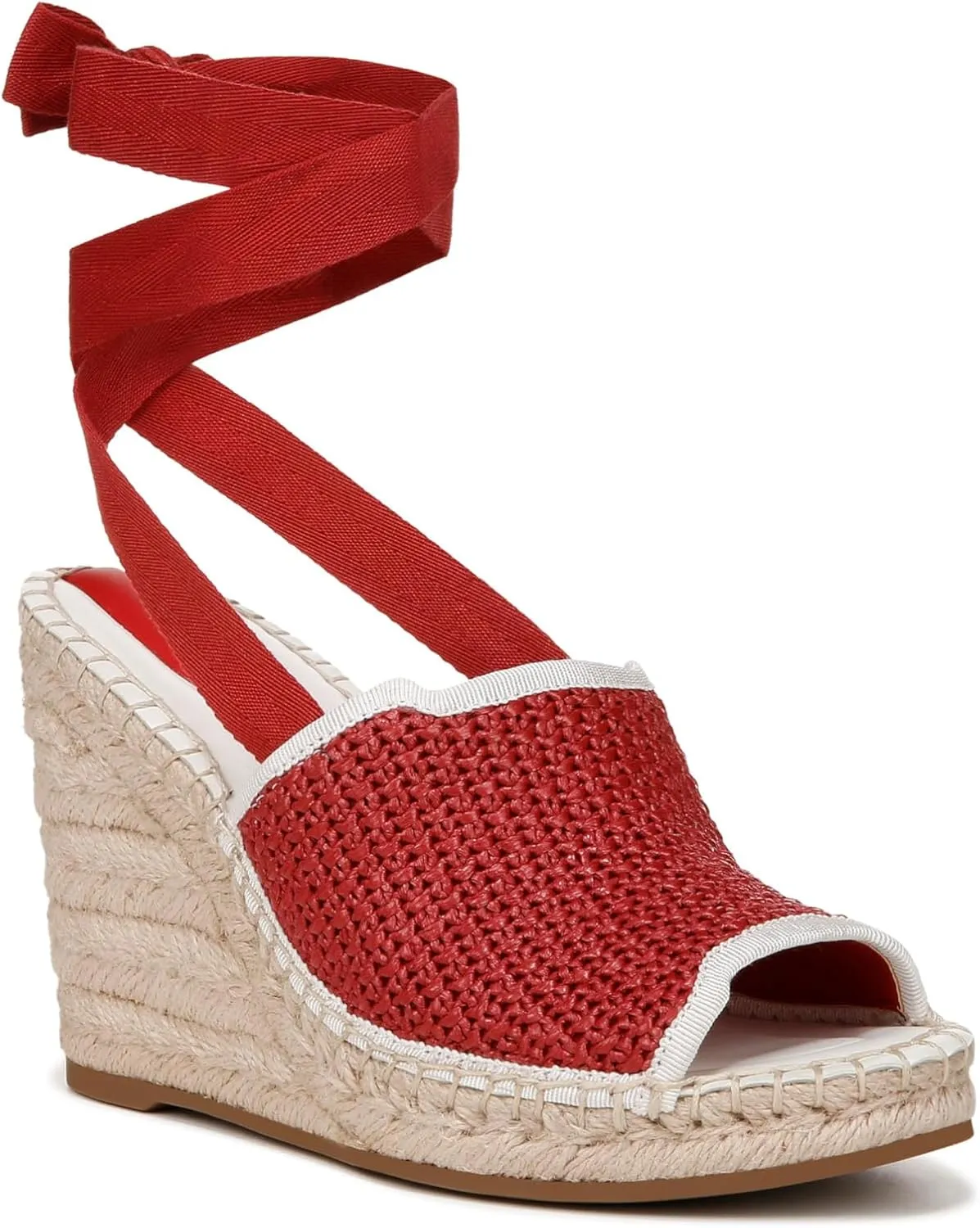 Franco Sarto Women's Sierra Lace Up Espadrille Wedges Sandal