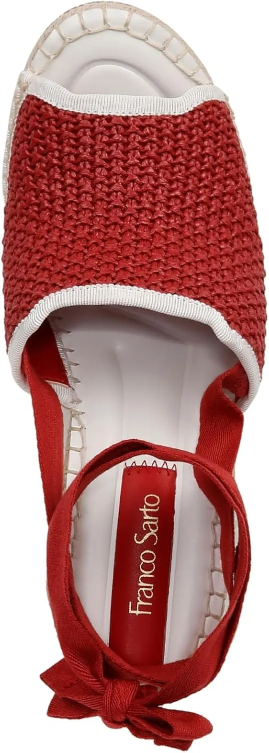 Franco Sarto Women's Sierra Lace Up Espadrille Wedges Sandal