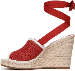 Franco Sarto Women's Sierra Lace Up Espadrille Wedges Sandal