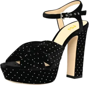 FSJ Women Platform Chunky Block High Heel Sandals Peep Toe Ankle Strap Party Evening Dress Pumps Shoes Size 4-15 US