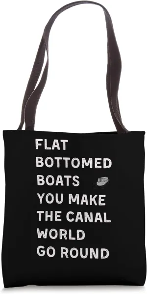 Funny Narrowboat Joke Canal Barge Boating Narrow Boat Tote Bag