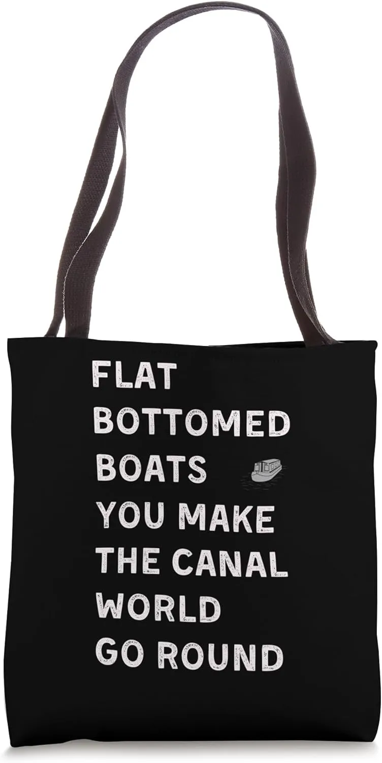 Funny Narrowboat Joke Canal Barge Boating Narrow Boat Tote Bag