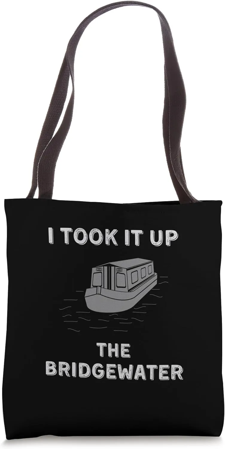 Funny Vintage Narrowboat Canal Barge Boaters Up Bridgewater Tote Bag