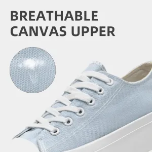 FUUPNN Platform Sneakers Canvas Fashion Lace Up Classic Casual Walking Shoes High Tops Canvas Shoes Casual Tennis Shoes