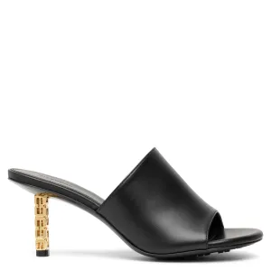 G Cube 70 black leather mules