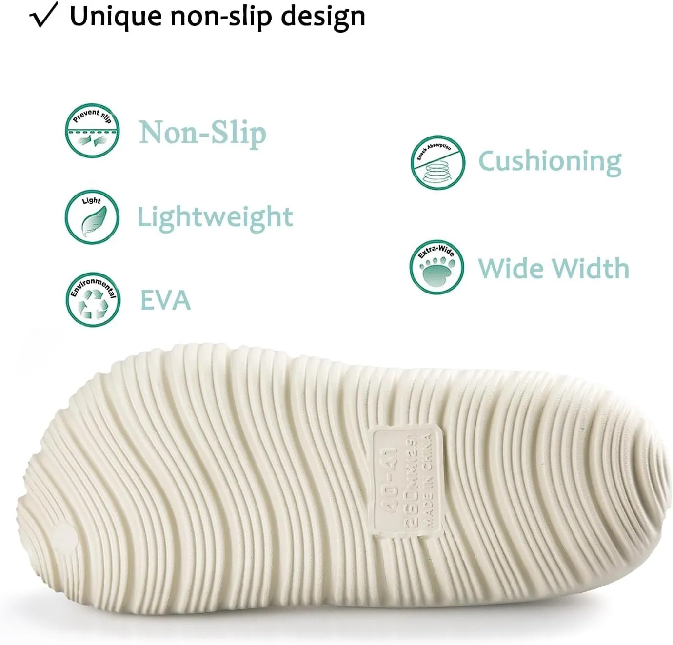 Garden Clogs for Women and Men, Comfort Non-Slip Waterproof Mules Shoes, Slip-on Outdoor Beach Slippers Unisex Adult Classic Closed Toe Slides