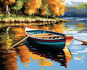 Generic Rowing Boat - Van-Go Paint-by-Number Kit 50x65cm w/o Frame