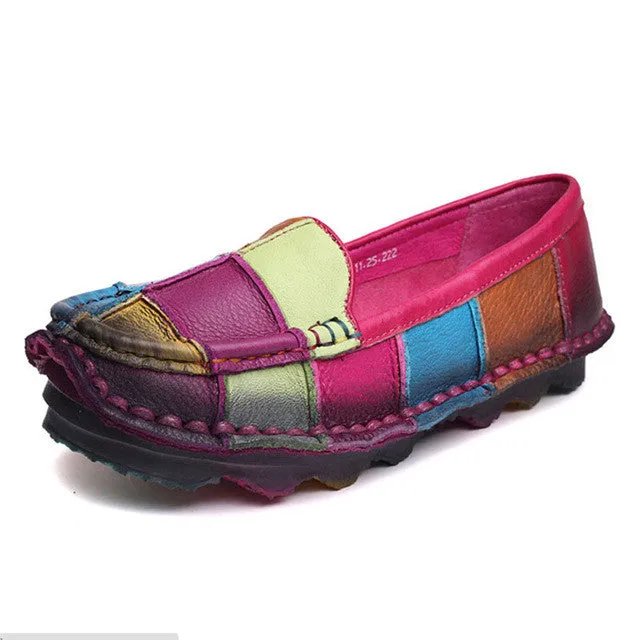Genuine Leather Casual Shoes For Ladies