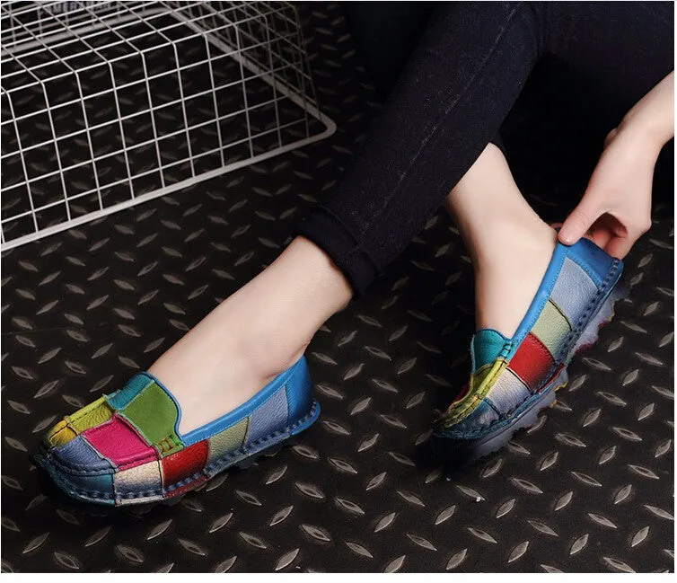 Genuine Leather Casual Shoes For Ladies