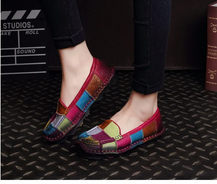 Genuine Leather Casual Shoes For Ladies