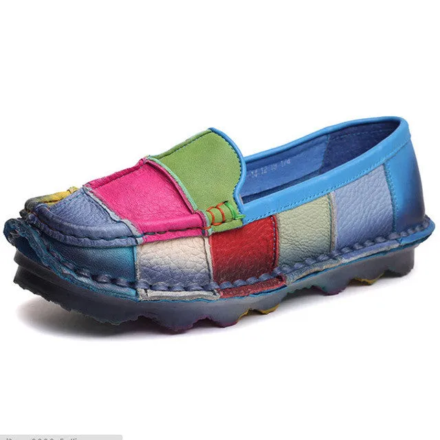 Genuine Leather Casual Shoes For Ladies