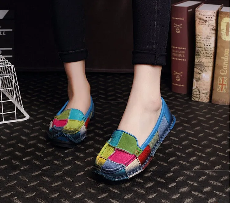 Genuine Leather Casual Shoes For Ladies