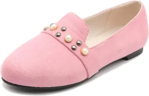 Gicoiz Footwear Work Loafers Womens Round Toe Ballet Flats Slippers