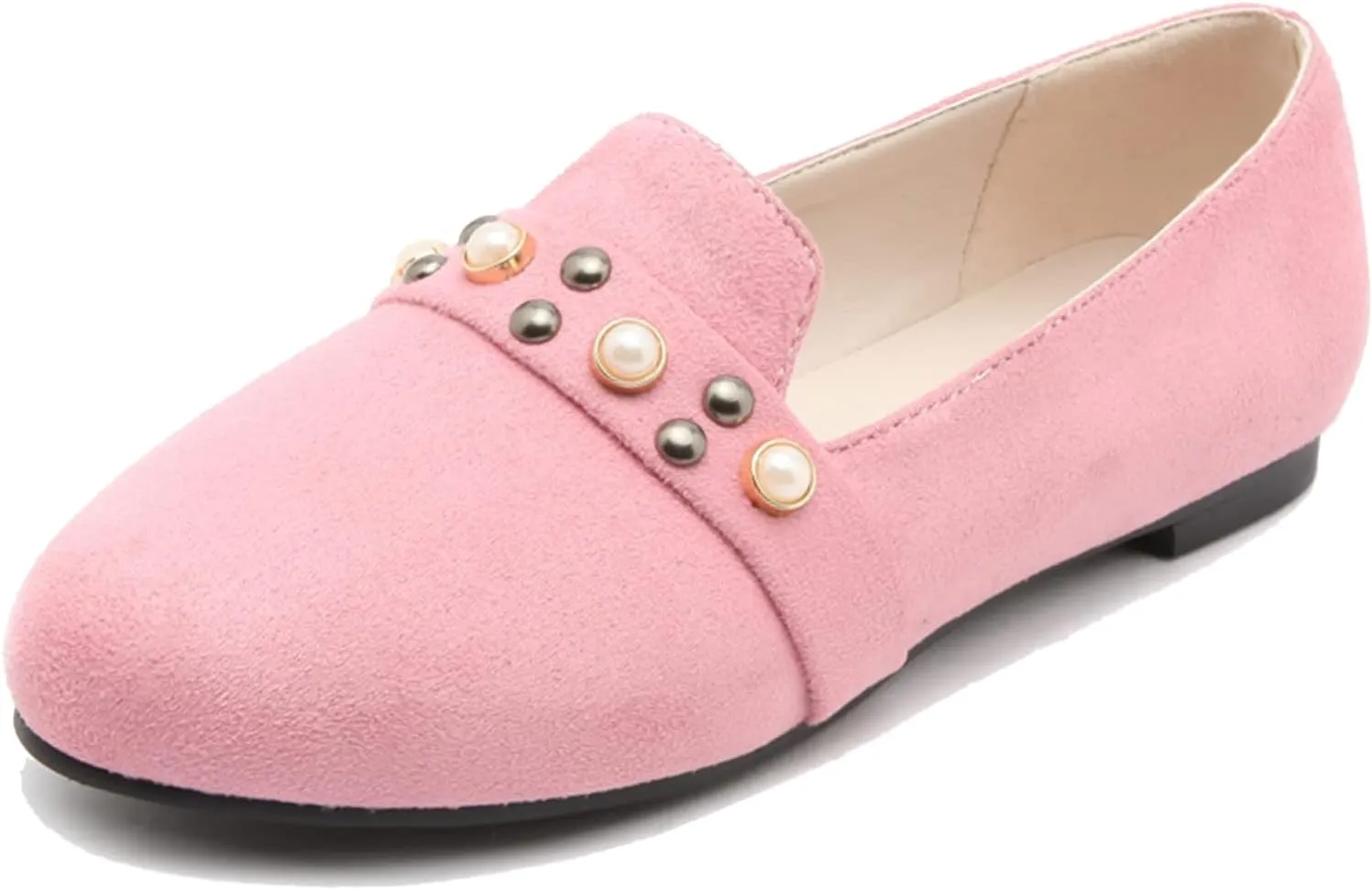 Gicoiz Footwear Work Loafers Womens Round Toe Ballet Flats Slippers