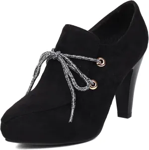 Gicoiz Pointed Toe High Heels Women Office Loafers Zip Ankle Boots