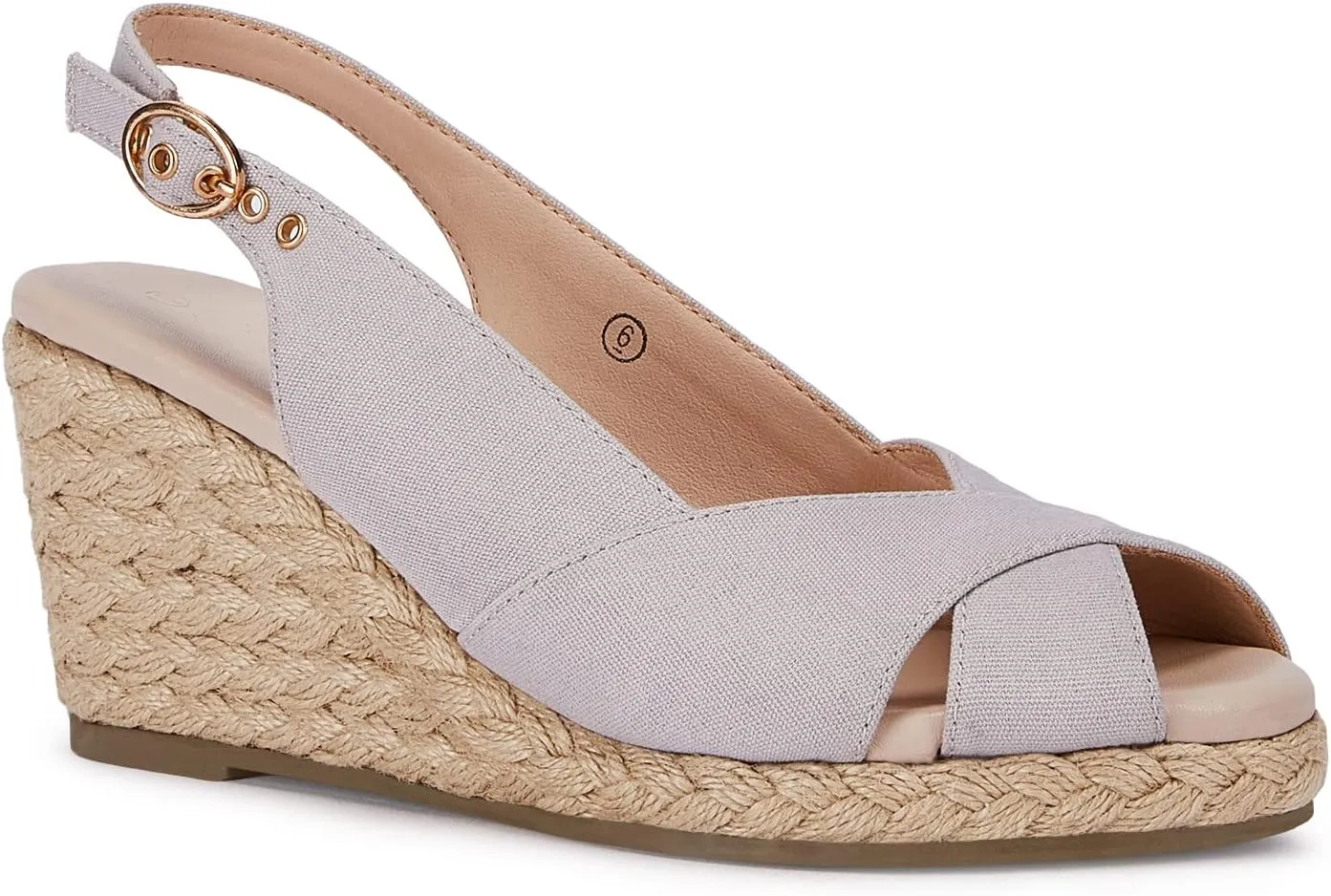 gihubafuil Women's Platform Wedges Sandals Open Toe Buckle Slingback Espadrilles Cross Band Slip-on High Heels