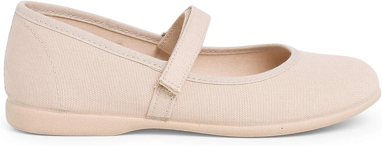 Girls Riptape Canvas Mary Janes Sand Big Kid 4.5