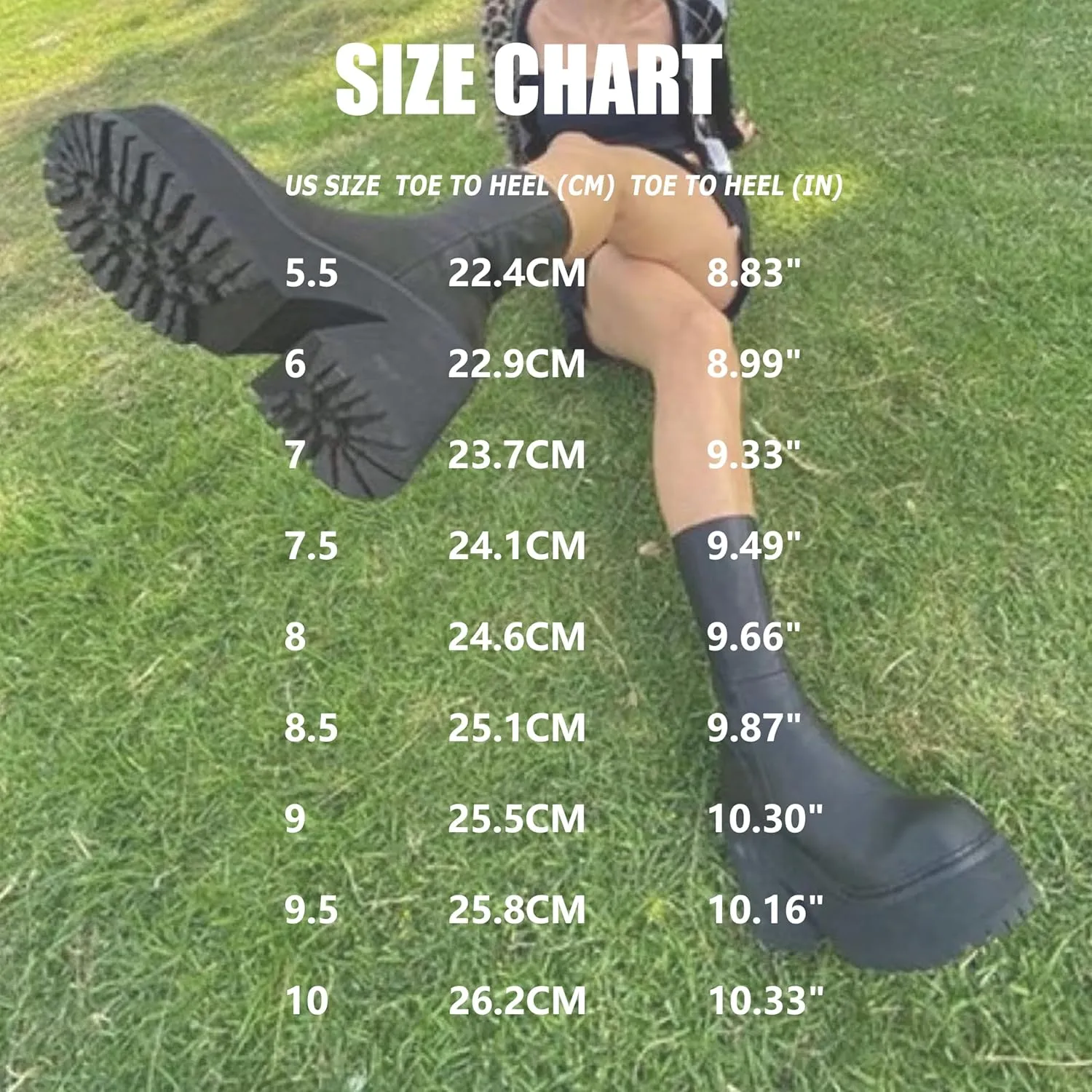 Goiphrri Ankle Boots for Women Chunky Heel Platform Boots Fashion Work Combat Booties Round Toe Punk Boot Party Rave Booties for Women