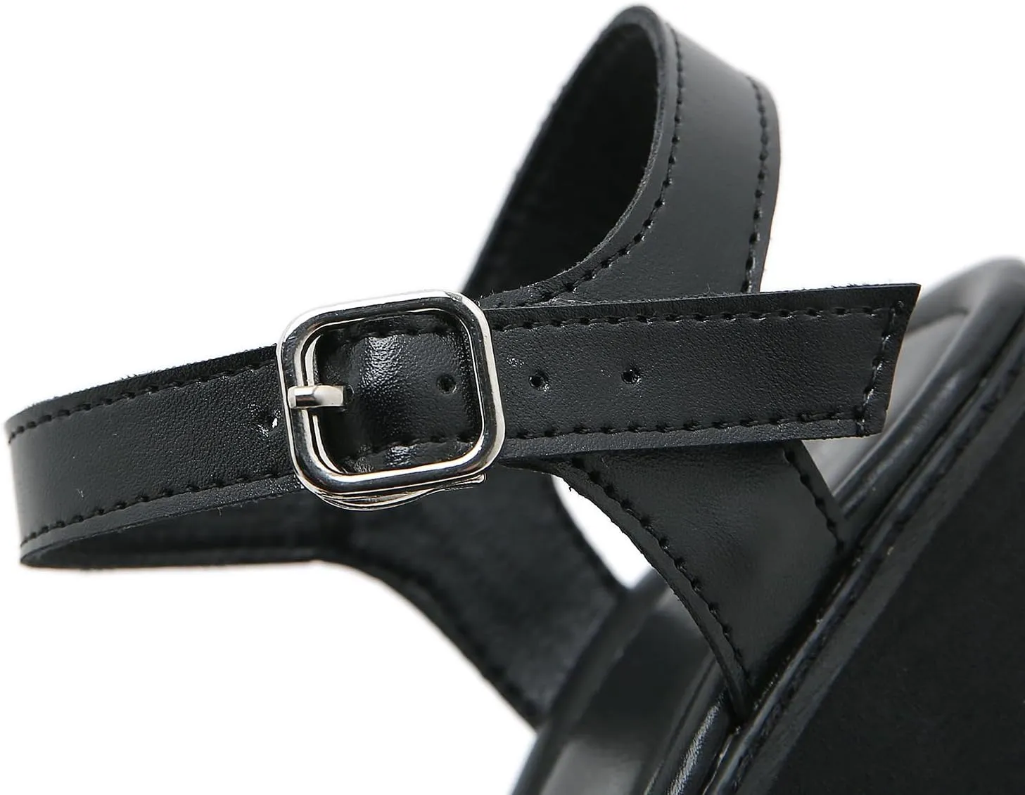 Goth Sandals Emo Wedges Heels Platform Chunky Mary Janes Slingback Cute Y2K Kawaii Lolita Grunge Punk Rock Fashion Alternative Aesthetic Shoes Rave Parties for Gothic Girls Beach Cruise Summer