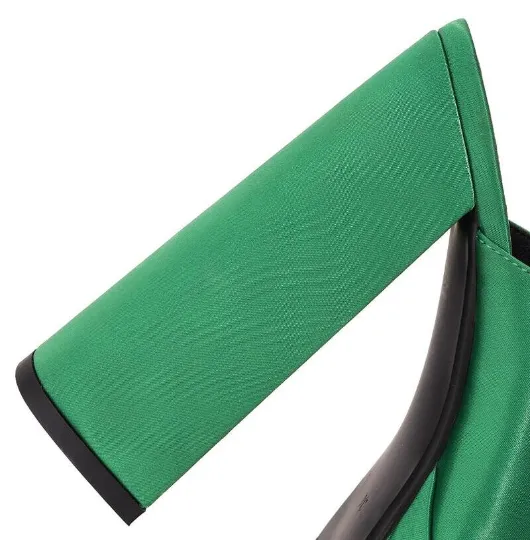Green High-heel platform Slip On Mules
